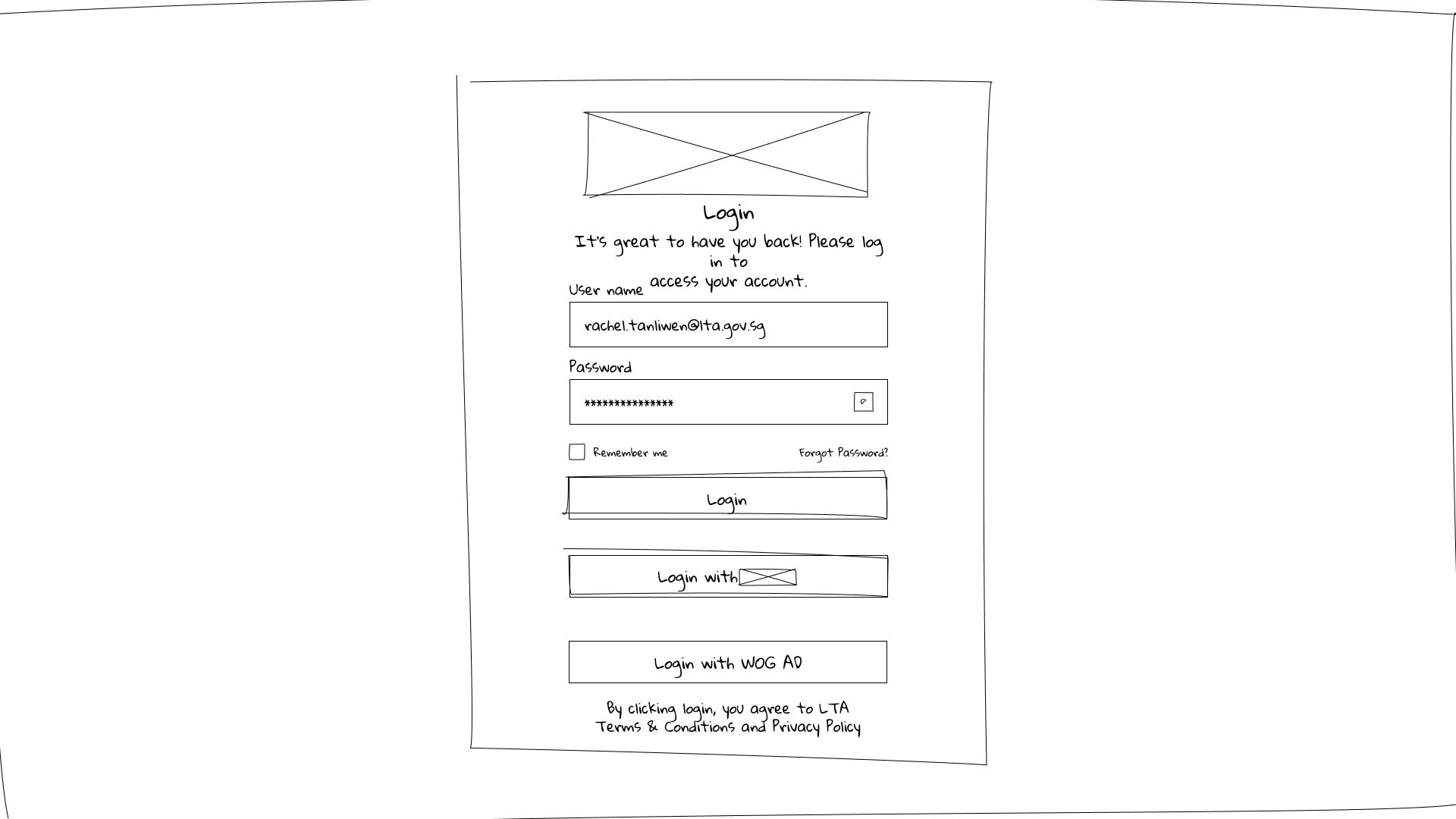 Login Wireframe